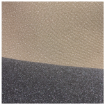 Tkanina podsufitkowa samochodowa BEŻOWA w białe kropeczki na piance trudnopalnej 3 mm – szerokość 160 cm - 4